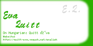 eva quitt business card